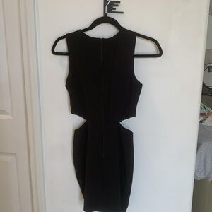 Sarah La, Black Mini Dress with Cutout Sides,  Size Medium